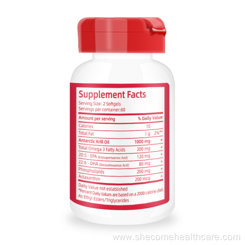 Omega Krill Oil Reduce Arthritis organic Omega3 softgels